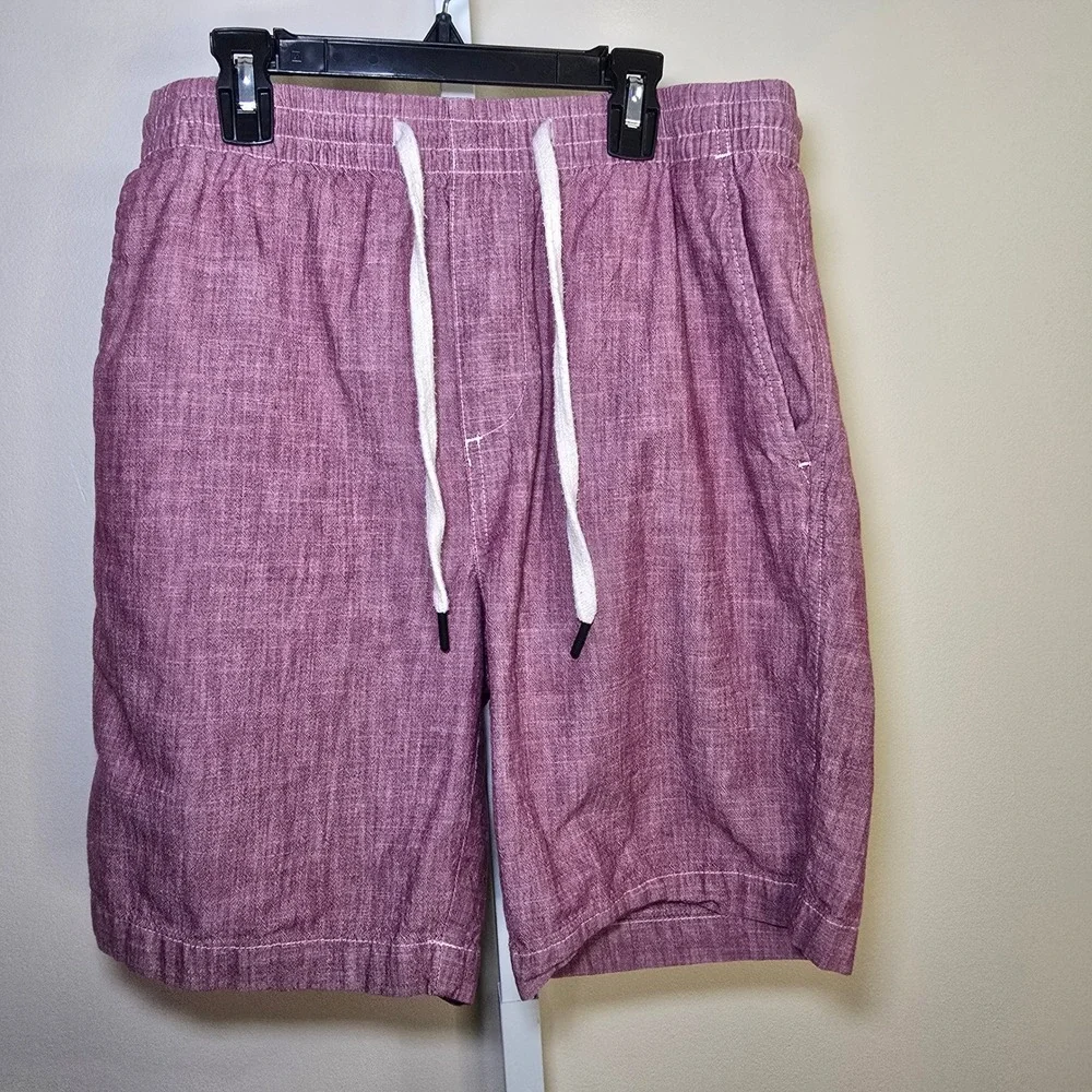 Banana Republic Mens Shorts‎ Medium Burgandy Drawstring Casual